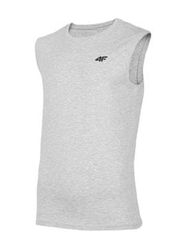 Nikcorp Muška majica bez rukava za trening i slobodno vrijeme, pamučna, regular fit kroj, udobna i prozračna, siva, veličina S