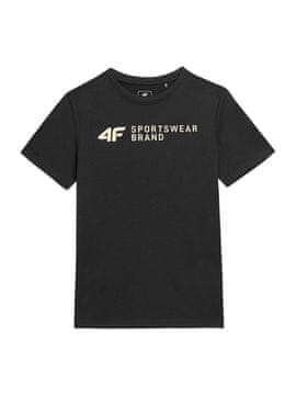Nikcorp Dječja majica kratkih rukava za dječake, 100% pamuk za cjelodnevnu udobnost, regular fit kroj, crna, 122 cm