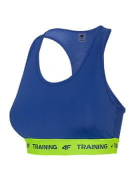 Nikcorp Sportski grudnjak za trening s laganom potporom za jogu i pilates, brzo sušenje, prozračna mrežica, plavi, vel. XS