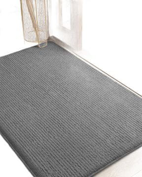 Nikcorp Otirač za vrata 80x120 cm, super upijajući i protuklizni, periv u perilici, za ulaz, hodnik i kuhinju, sivi