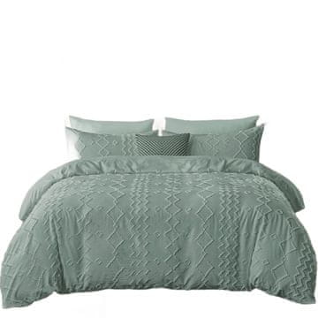 Nikcorp Set posteljine od mikrovlakana, 2-dijelni, antialergijski, s Oeko-Tex certifikatom, prozračan i mekan, zeleni, 135x220/80x80 cm