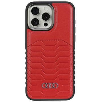 Audi Futrola za iPhone 15 Pro od sintetičke kože, crvena, MagSafe