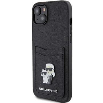 Karl Lagerfeld Karl Lagerfeld Futrola S Utičnikom Za Kartice Za Iphone 15 14 13 6.1 S Metalnim Zatičnim Zatičnicom