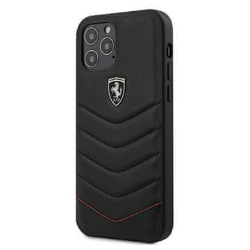 Ferrari Prošivena maskica za iPhone 12 Pro Max , crna