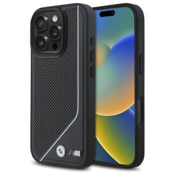 Bmw Tvrda futrola za iPhone 16 Pro s perforiranim MagSafeom, crna