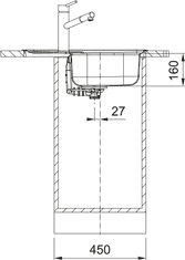 Franke sudoper Spark SKX 611-62