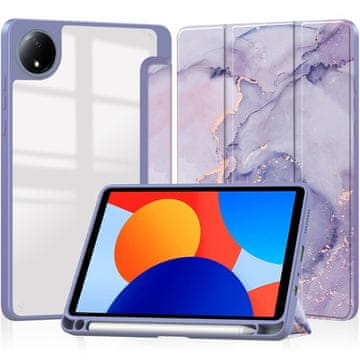GS Elegantna futrola za Xiaomi Redmi Pad SE 8.7" - Smartcase Hybrid Marble ljubičasta