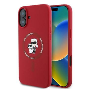 Karl Lagerfeld MagSafe silikonska crvena maskica za iPhone 16 Plus