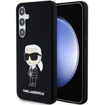 Karl Lagerfeld Silikonska maskica Ikonik za Samsung Galaxy S24 crna
