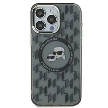 Karl Lagerfeld MagSafe Monogram maskica za iPhone 15 crna
