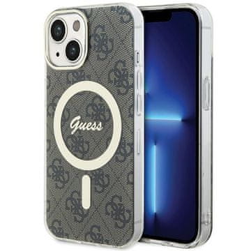 Guess Guess IML 4G MagSafe maska za iPhone 15 - smeđa