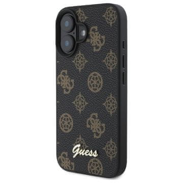 Guess Guess Tvrda Futrola S Božurom I Natpisom Za Iphone 16 Za Magsafe Zaštitu Telefona