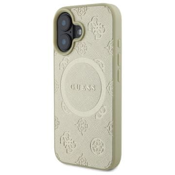 Guess Guess Tvrda Saffiano Futrola S Božurom Za Iphone 16 6.1 Za Magsafe S Modernim