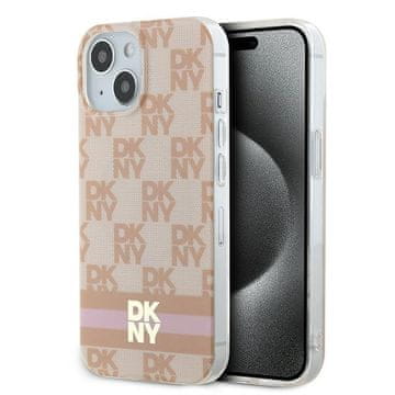 DKNY iPhone 15 tvrda futrola IML MagSafe ružičasta 6,1"