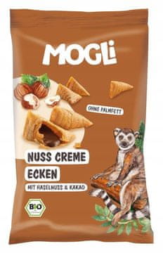 MOGLI KORNETI S KREMOM OD ORAŠASTIH PLODOVA I KAKAA, BEZ GLUTENA, ORGANSKI, 30 g -