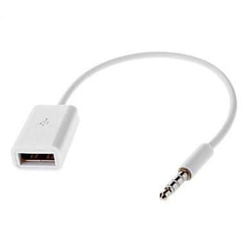 CoreParts USB na mini jack adapter, bijeli