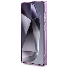 Guess Futrola Guess Glitter Flowers Triangle Buttons MagSafe za Samsung Galaxy S25 Ultra, ljubičasta