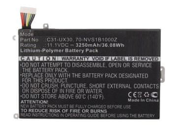 CoreParts Baterija za Asus laptop 36.08Wh Li-Pol 11.1V 3250mAh, crna