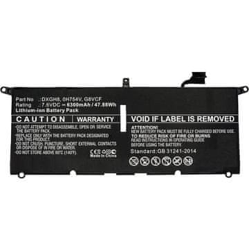 CoreParts Baterija za laptop za Dell 47.88Wh Li-Pol 7.6V 6300mAh crna