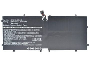 CoreParts Baterija za laptop za Dell 68.08Wh Li-Pol 14.8V 4600mAh crna