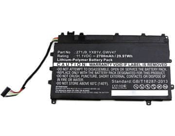 CoreParts Baterija za laptop za Dell 24.42Wh Li-Pol 11.1V 2200mAh crna