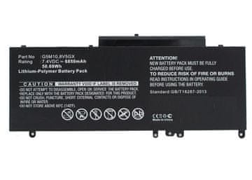 CoreParts Baterija za prijenosno računalo za Dell 45.60Wh 4Cell Li-Pol 7.6V 6000mAh Crna