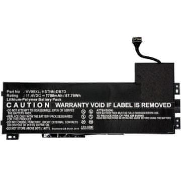 CoreParts Baterija za HP laptop 82.00Wh Li-Pol 11.4V 7200mAh crna