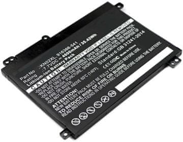 CoreParts Baterija za HP laptop 35.42Wh Li-ion 7.7V 4600mAh, crna