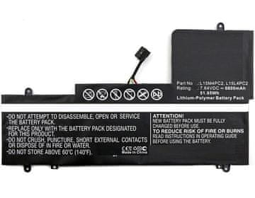 CoreParts Baterija za laptop Lenovo 51.68Wh Li-Pol 7.6V 6800mAh Crna