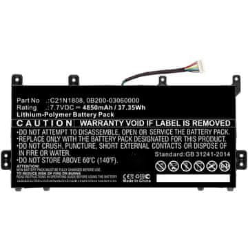 CoreParts Baterija za laptop za Asus 37.35Wh Li-Polymer 7.7V 4850mAh za Asus C423, C
