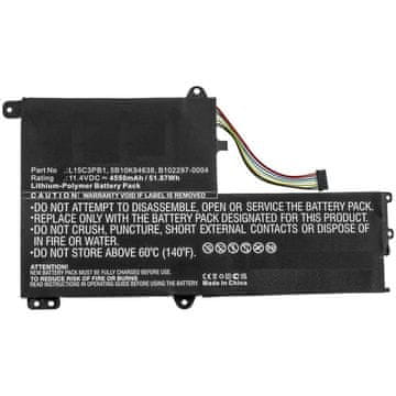CoreParts Baterija za laptop za Lenovo 51.87Wh Li-ion 11.4V 4550mAh Crna