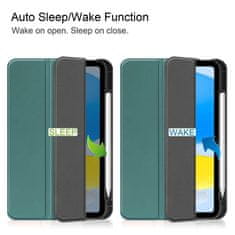 CoreParts TPU futrola Caster s tri preklopa - tamno zelena za Apple iPad 10th Gen 10.9