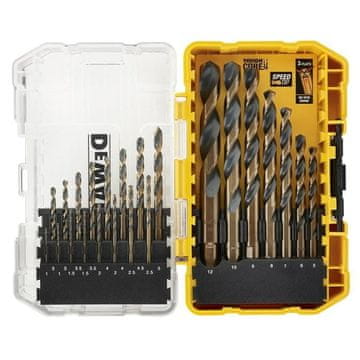 Dewalt HSS-G set svrdala za metal, 23 dijela, crno-zlatna