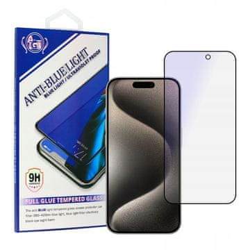 Kaljeno staklo protiv plavog svjetla za Samsung A12 s crnim okvirom