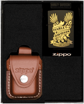 Zippo upaljač HARLEY DAVIDSON EAGLE poklon set br. 4