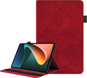 Futrola za tablet za Oppo PAD Wi-Fi 11' s preklopom, crvena eko koža