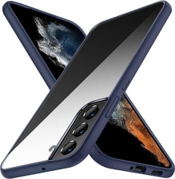 Futrola za Samsung Galaxy S22+ s prozirnom stražnjom stranom i plavim okvirom