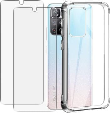 Futrola za telefon Redmi Note 11 prozirna + 2x staklo