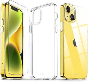Futrola za Apple iPhone 13 2021/ iPhone 14 prozirna + staklo