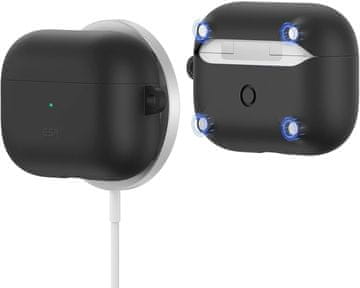 Futrola ZA Airpods PRO 1/2 crna silikonska futrola s magnetima
