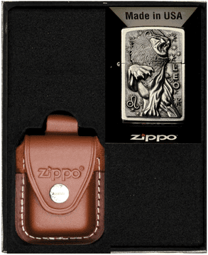 ZIPPO set upaljača ZODIAC LEO Lion poklon br. 4