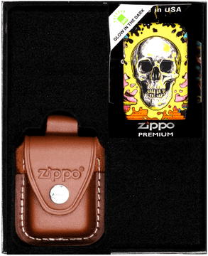 ZIPPO SKULL DESIGN upaljač poklon set od 3 br. 4