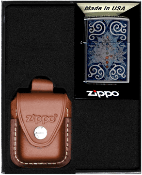 ZIPPO upaljač LOTUS FLOWER DESIGN poklon set br. 4