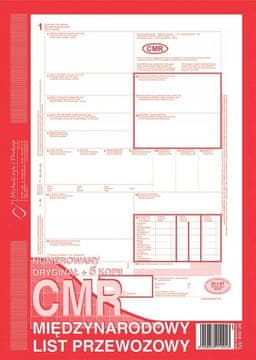 CMR (ORIGINAL + 5 KOPIJA) BROJ 800-3N