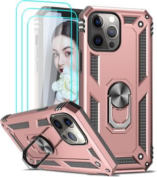Set futrola ZA Apple iPhone 13 PRO MAX roza + 3x kaljeno staklo A2484