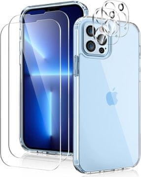 Silikonska maskica za Apple iPhone 13 PRO 6.1" + 2x staklo za ekran i leće