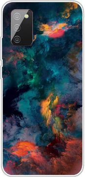 Futrola za Samsung Galaxy A02s, višebojna, silikonska + kaljeno staklo