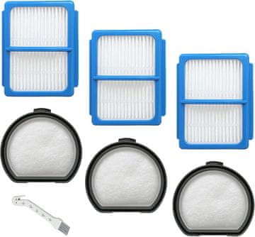 Set filtera za usisavač AEG QX9 AEF167 s 3 motora i 3 higijenskim filterom.