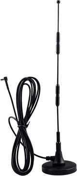 Magnetska antena crna s vakuumskom čašicom 3-pojasna 4G 5dB RG174 3m TS9