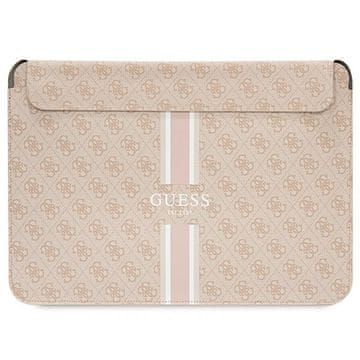 Guess Guess 4G Printed Stripes futrola za 16" prijenosno računalo - roza